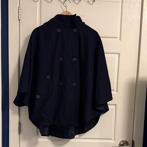 Banana republic navy Double-Breasted Cape